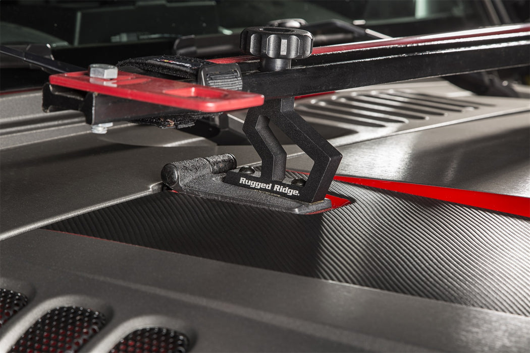 Rugged Ridge 11586.04 Off-Road Jack Mount Bracket Kit; 6061 T6 Aluminum; Incl. Thumb Screws; - Truck Part Superstore
