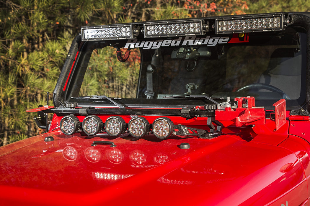 Rugged Ridge 11586.05 Off-Road Jack Mount Bracket Kit; 6061 T6 Aluminum; Incl. Thumb Screws; - Truck Part Superstore