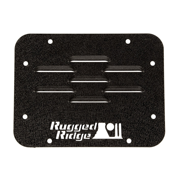 Rugged Ridge 11586.10 Tire Carrier Delete Plate; Black; - Truck Part Superstore
