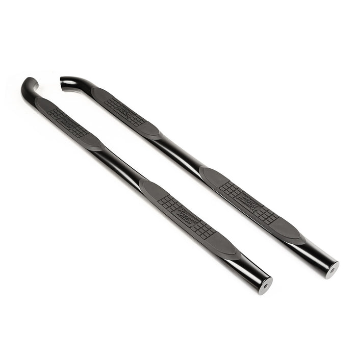 Rugged Ridge 11591.11 Side Step; 3 in.; Round; Pair; Black; - Truck Part Superstore