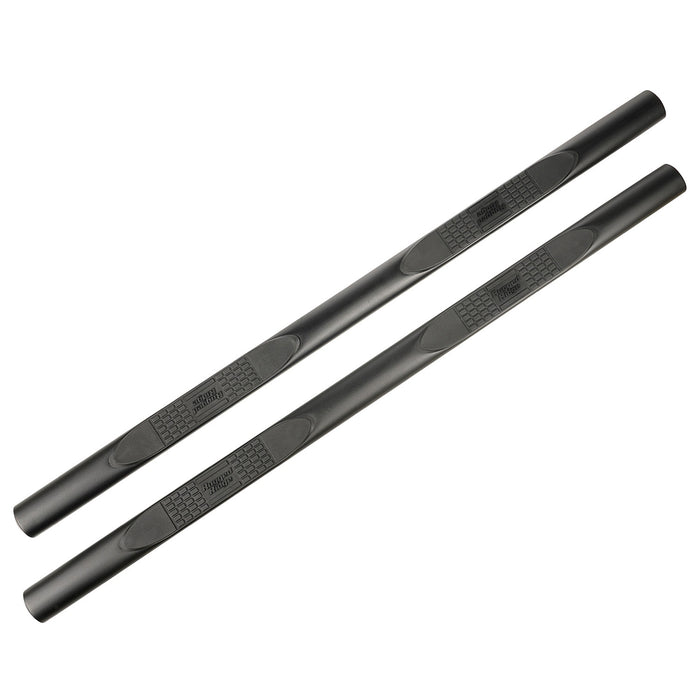 Rugged Ridge 11591.15 Side Step; 4 in.; Oval; Textured Black; - Truck Part Superstore