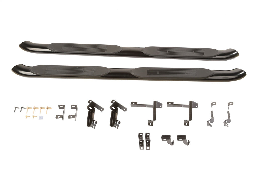 Rugged Ridge 11594.04 Side Step; 4 in.; Tubular; Pair; Black; - Truck Part Superstore
