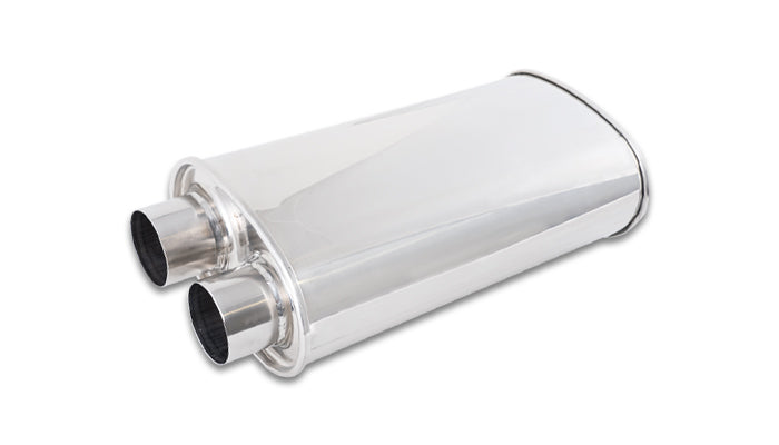 Vibrant Performance 1159 STREETPOWER Oval Muffler; 2.50 in. Inlet/Outlet I.D.; - Truck Part Superstore