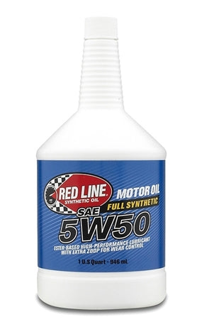 Red Line Oil 11604 5W50 Synthetic Motor Oil 1 Quart Red Line Oil - Truck Part Superstore