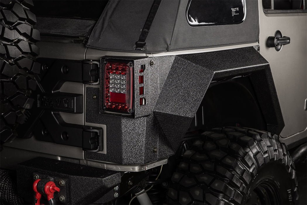Rugged Ridge 11615.02 XHD Armor Fenders; Rear; Pair; - Truck Part Superstore