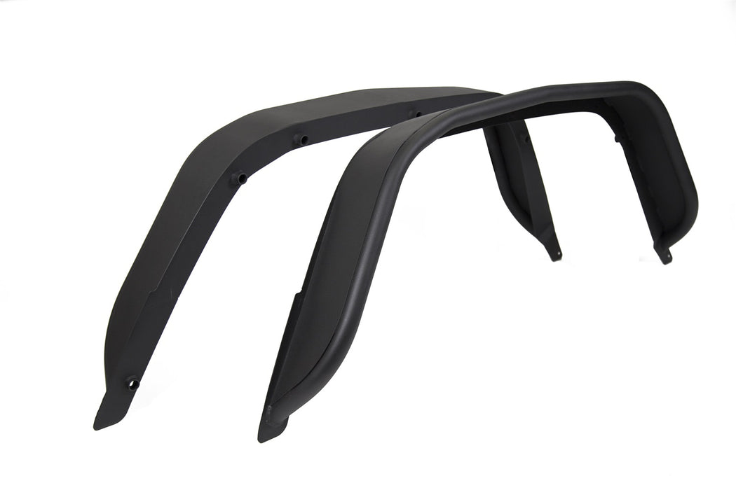 Rugged Ridge 11615.49 Fender Flare Set; Rear; 2 Pieces; Steel; Matte Black; - Truck Part Superstore