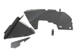 Rugged Ridge 11615.61 Inner Fender Liner; Front; Aluminum; Black; - Truck Part Superstore