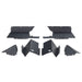Rugged Ridge 11615.63 Inner Fender Liner Kit; Pair; Rear; Aluminum; Black Powder Coat Finish; - Truck Part Superstore