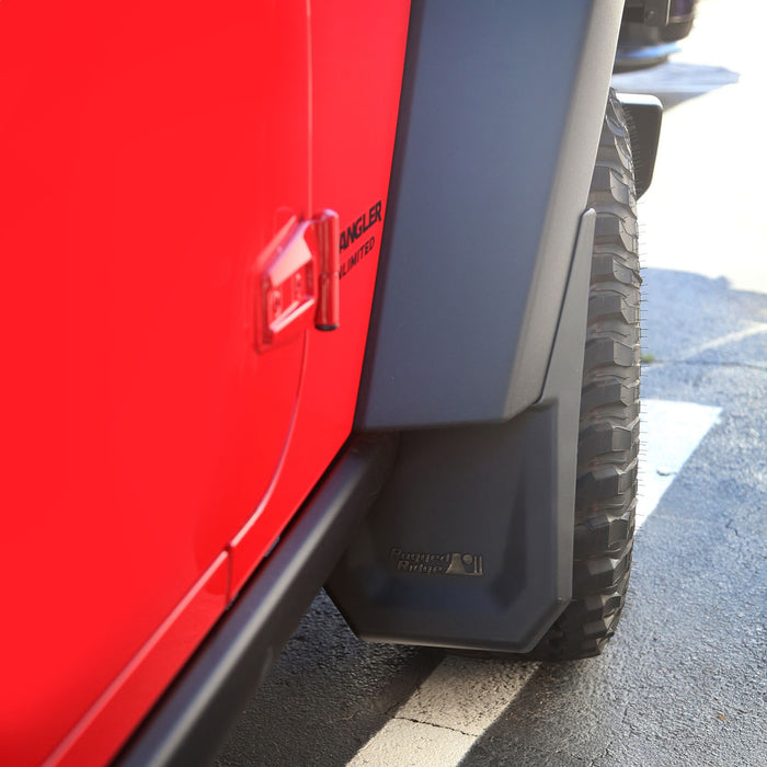 Rugged Ridge 11642.11 Splash Guard Kit; Front Only; Black; - Truck Part Superstore