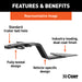 CURT 11664 Class 1 Fixed-Tongue Trailer Hitch with 3/4in. Trailer Ball Hole - Truck Part Superstore