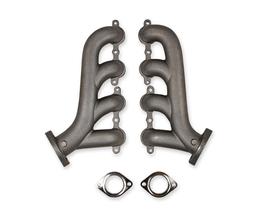 Flowtech 11730FLT Exhaust Manifold; For Use w/LS Engine Swap; 2.25 in. O.D.; Natural; - Truck Part Superstore