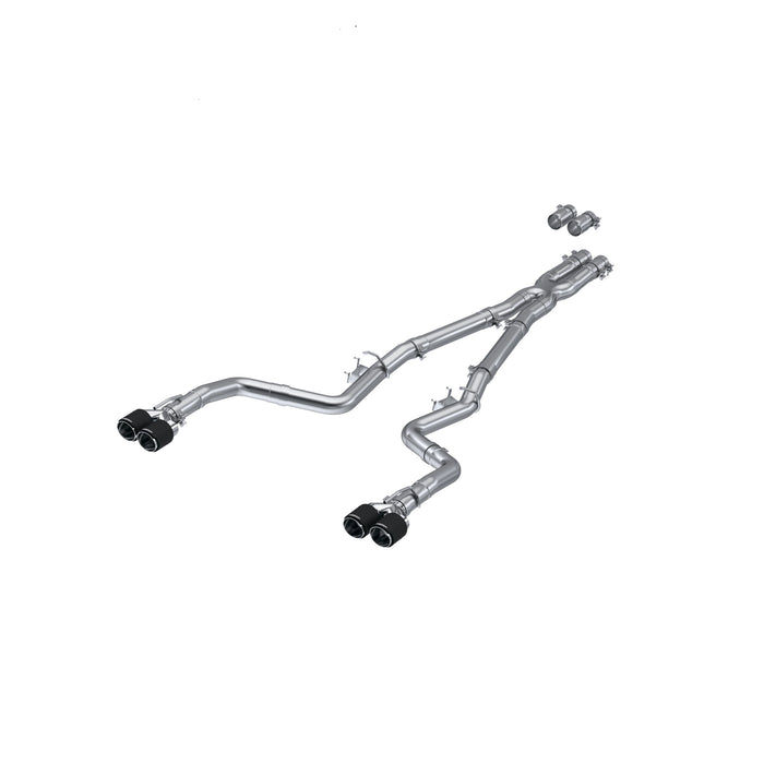 MBRP Exhaust S71143CF T304 Stainless Steel with Quad Carbon Fiber Tips. - Truck Part Superstore