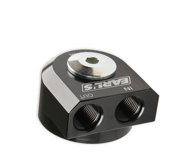 Earl's Performance 1179ERL Oil Filter By-Pass Adapter; w/90 Degree; -10 O-Ring Port; - Truck Part Superstore