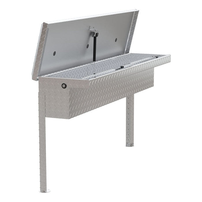 UWS EC30201 Bright Aluminum 48in. Truck Side Tool Box with Low Profile (Heavy Packaging) - Truck Part Superstore