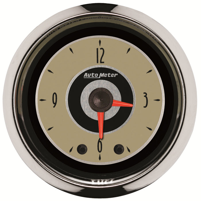 AutoMeter 1185 GAUGE; CLOCK; 2 1/16in.; 12HR; ANALOG; CRUISER - Truck Part Superstore