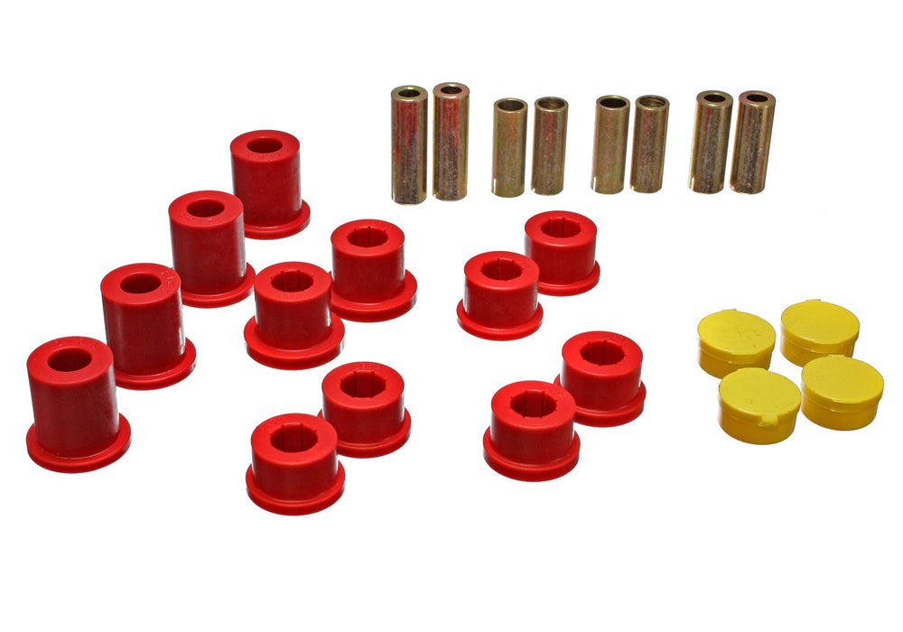 Energy Suspension 11.3105R Control Arm Bushing Set; Red; Front; Performance Polyurethane; - Truck Part Superstore