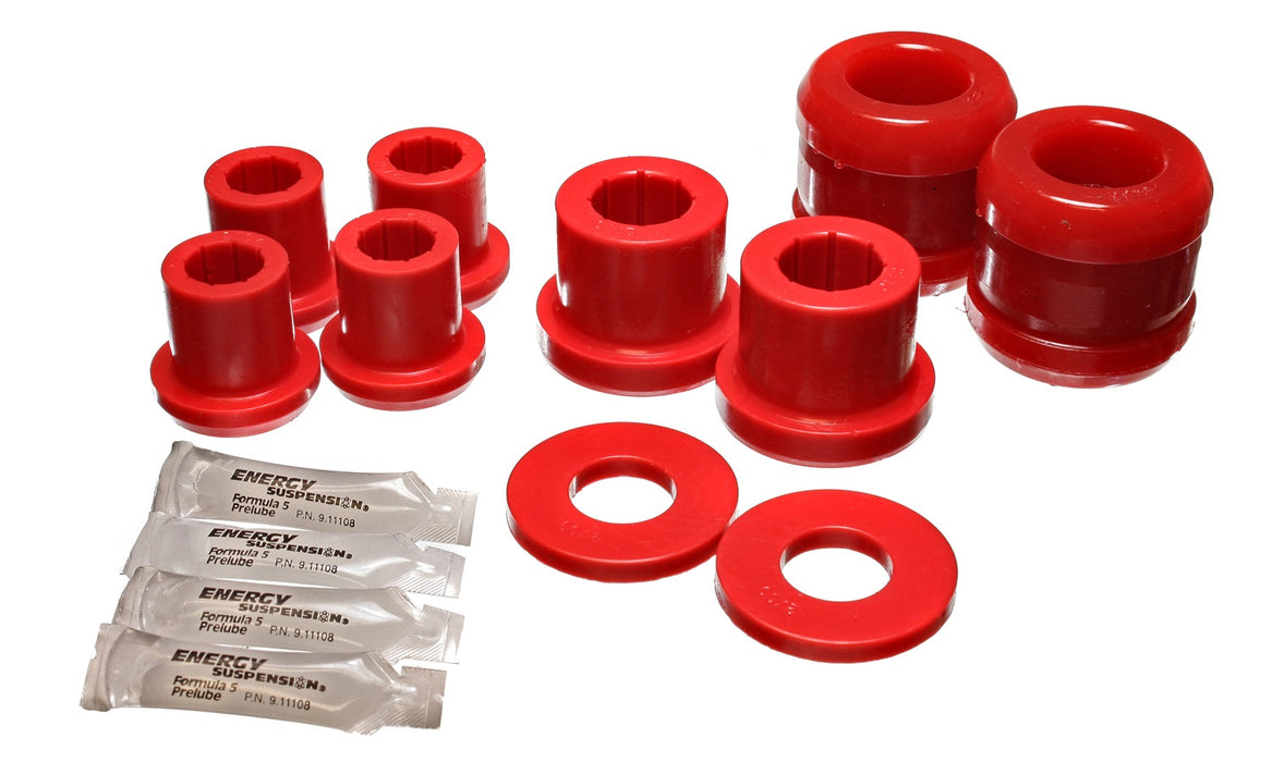 Energy Suspension 11.3107R Control Arm Bushing Set; Red; Front; Performance Polyurethane; - Truck Part Superstore