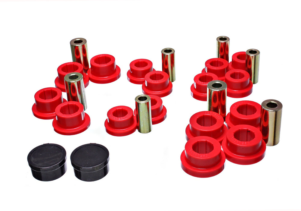 Energy Suspension 11.3111R Control Arm Bushing Set; Red; Front; Performance Polyurethane; - Truck Part Superstore