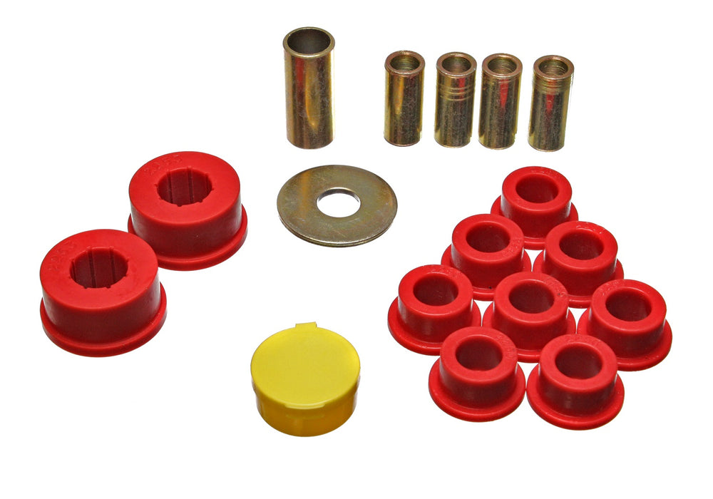 Energy Suspension 11.7102R Watts Link Bushing Set; Red; Rear; Performance Polyurethane; - Truck Part Superstore