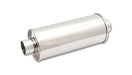 Vibrant Performance 1117 STREETPOWER Round Muffler; 2.25 in. Inlet/Outlet; Center/Center; w/5 in. Tip; - Truck Part Superstore