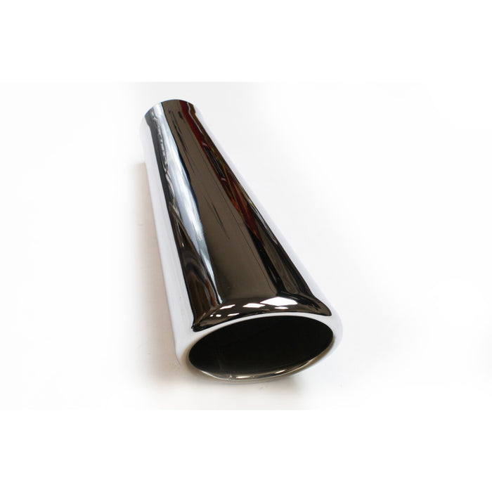 JBA Racing Headers 12-08211 2" x 4" x 11" Rolled S/S Chrome Trumpet Tip - Truck Part Superstore