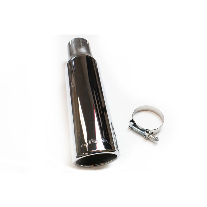 JBA Racing Headers 12-08215 2.5" x 3.5" x 15" Double Wall Polished S/S Chrome Tip - Truck Part Superstore