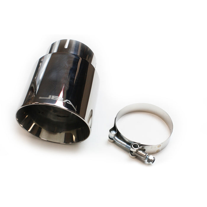 JBA Racing Headers 12-08258 3" x 4" x 5 3/4" Double Wall Polished S/S Chrome Tip - Truck Part Superstore