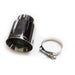 JBA Racing Headers 12-08258 3" x 4" x 5 3/4" Double Wall Polished S/S Chrome Tip - Truck Part Superstore
