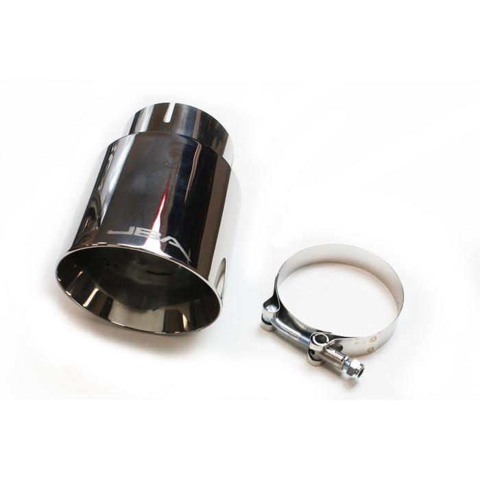 JBA Racing Headers 12-08276 3" x 4" x 7 5/8" Double Wall Polished S/S Chrome Tip - Truck Part Superstore