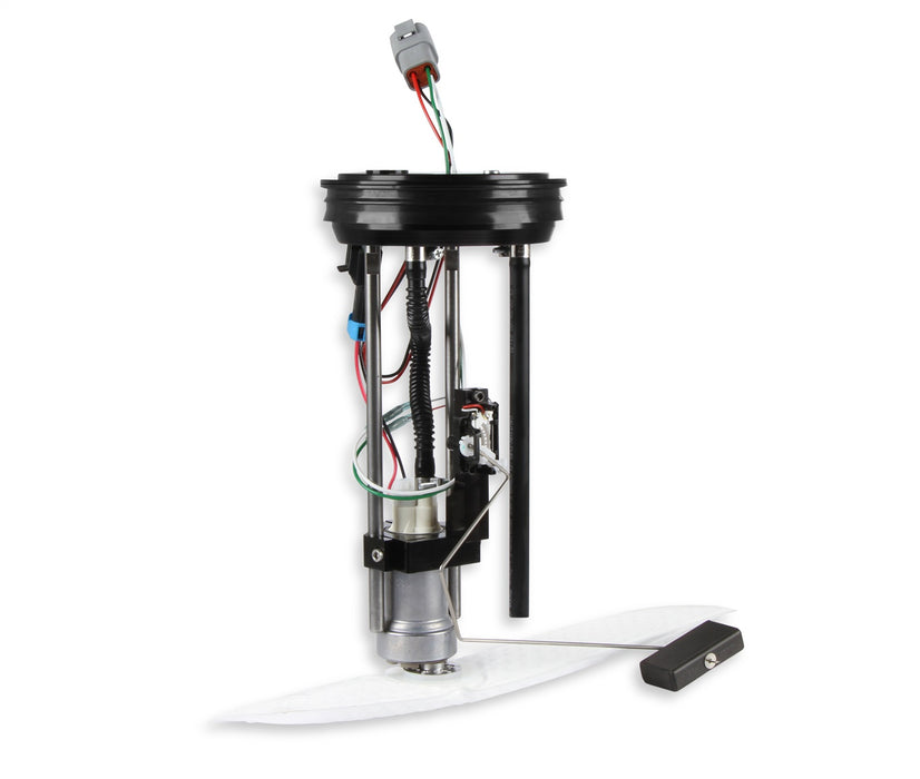 Holley 12-322 Return Style EFI Fuel Pump Module; 450 LPH; 105 - 5 OHM; Black Anodized Finish; - Truck Part Superstore