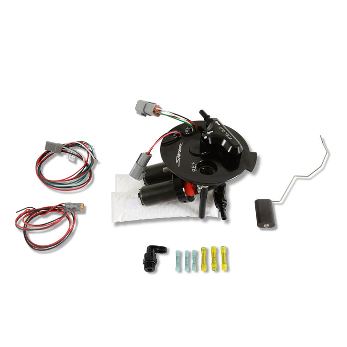 Holley 12-350 EFI Fuel Pump Module; 340 LPH; Billet Aluminum/Steel;  Silver; - Truck Part Superstore