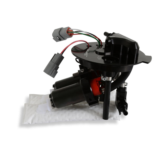 Holley 12-350 EFI Fuel Pump Module; 340 LPH; Billet Aluminum/Steel;  Silver; - Truck Part Superstore