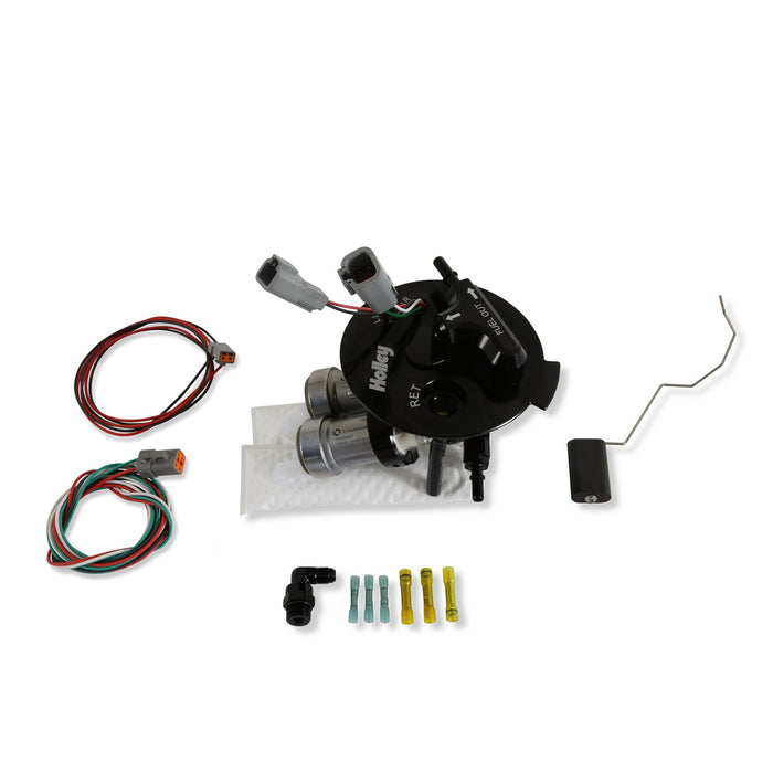 Holley 12-351 EFI Fuel Pump Module; 450 LHP; Billet Aluminum/Steel;  Silver ; - Truck Part Superstore