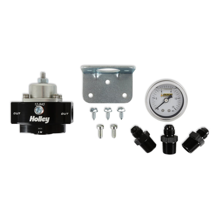 Holley 12-840KIT Billet By-Pass Fuel Regulator Kit - Truck Part Superstore