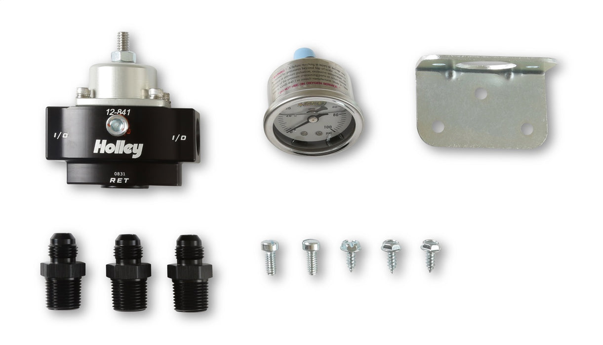 Holley 12-841KIT Billet By-Pass Fuel Regulator Kit - Truck Part Superstore