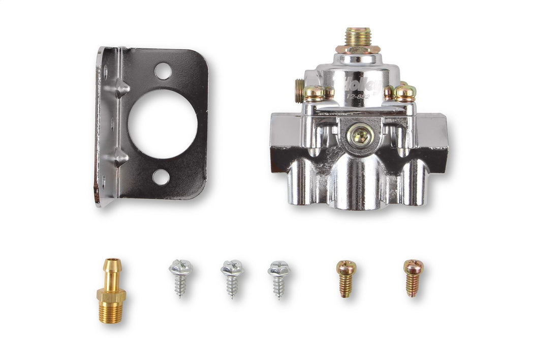 Holley 12-882 EFI By-Pass Regulator; 60 PSI; Chrome; - Truck Part Superstore