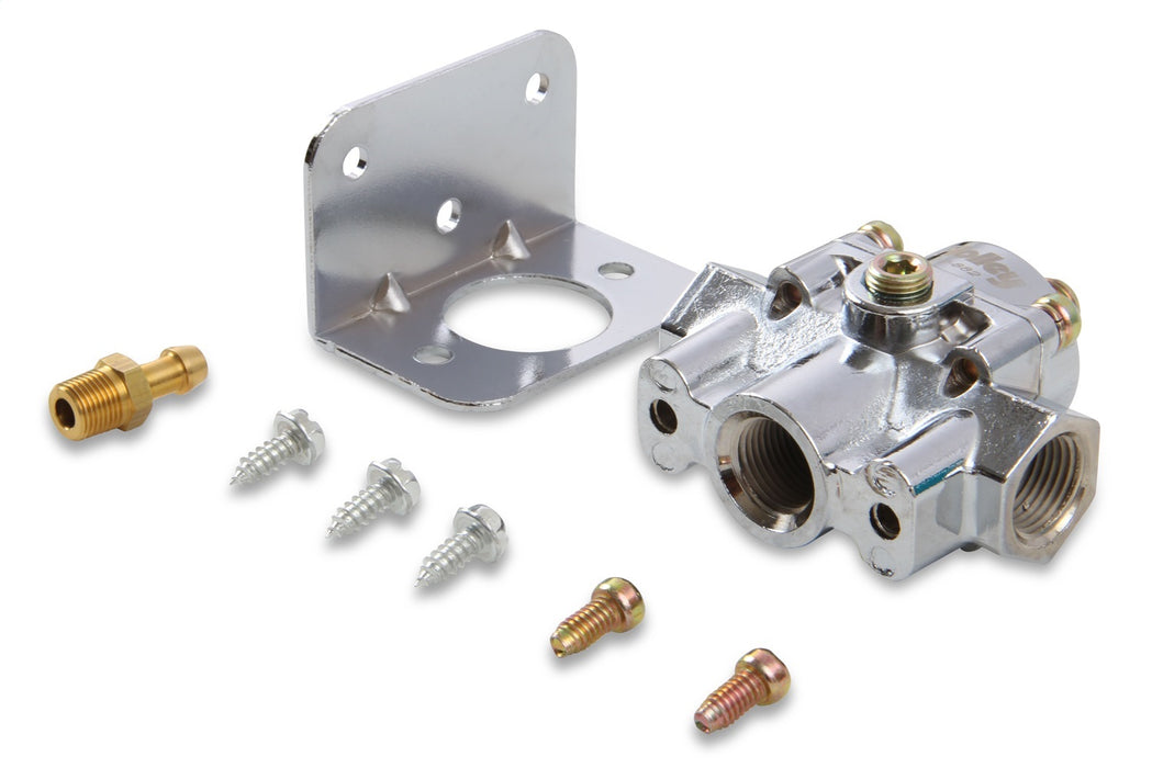 Holley 12-882 EFI By-Pass Regulator; 60 PSI; Chrome; - Truck Part Superstore