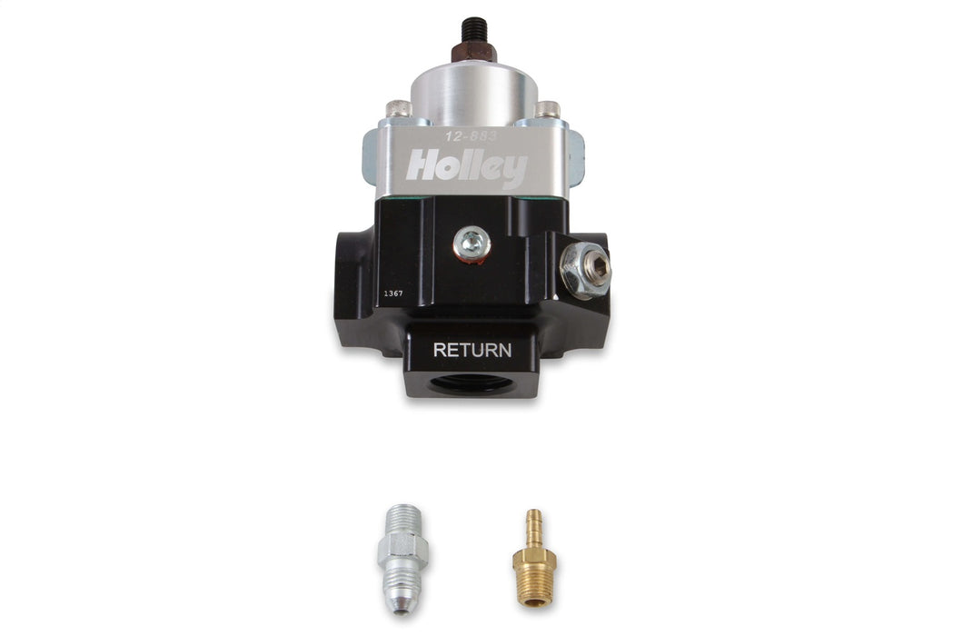 Holley 12-883 Carburetor Regulator; 2-Port; VR Series; 10AN; Double Adj [4-9 PSI]; - Truck Part Superstore