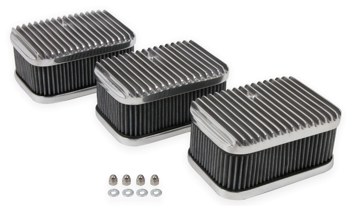 Holley 120-105 3x2 Air Cleaners/Filters; Air Cleaner Assembly For Tri-Power Carburetor System; - Truck Part Superstore