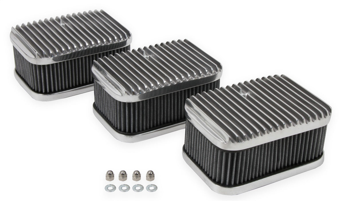 Holley 120-105 3x2 Air Cleaners/Filters; Air Cleaner Assembly For Tri-Power Carburetor System; - Truck Part Superstore