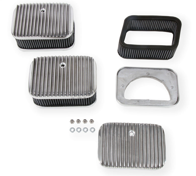 Holley 120-105 3x2 Air Cleaners/Filters; Air Cleaner Assembly For Tri-Power Carburetor System; - Truck Part Superstore