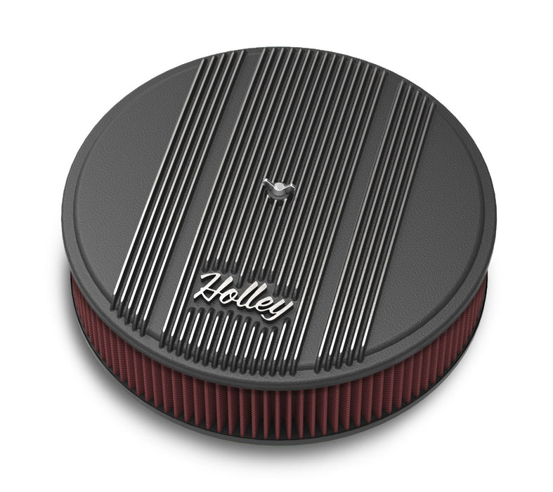 Holley 120-153 Round Finned Air Cleaner - Truck Part Superstore