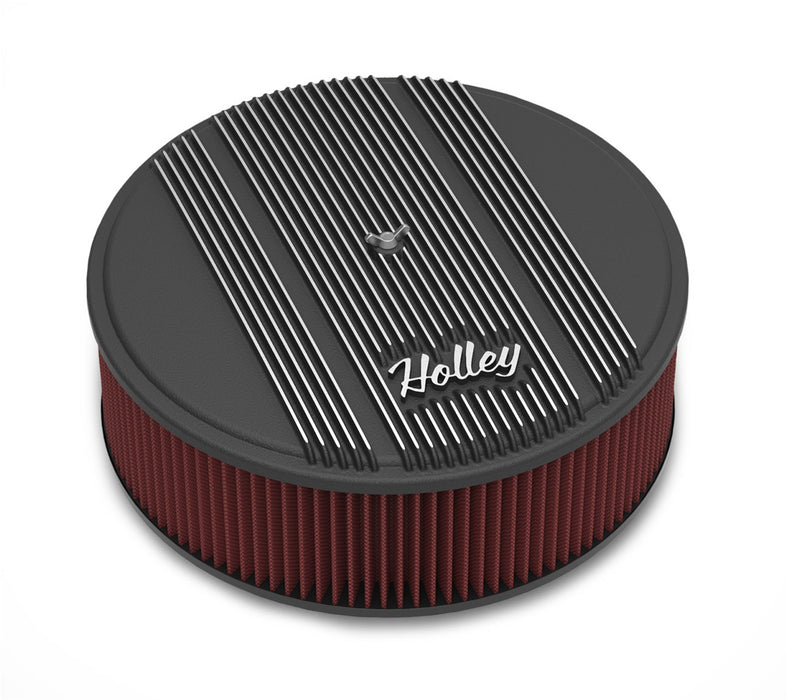 Holley 120-157 Round Finned Air Cleaner - Truck Part Superstore