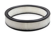Holley 120-178 Replacement Air Filter; 14 in. x 3 in. Paper Filter w/Black Rubber Ring; - Truck Part Superstore