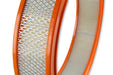 Holley 120-179 Replacement Air Filter; 14 in. x 3 in. Paper Filter w/Orange Rubber Ring; - Truck Part Superstore