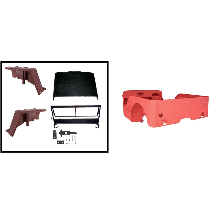 Omix 12001.04 Steel Body Kit; Incl. Body Tub/Hood/Fenders/Windshield Frame/Tailgate; For GPW; - Truck Part Superstore