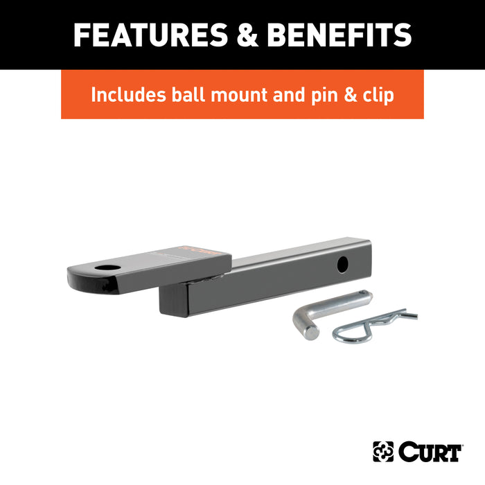 CURT 120023 Class 2 Trailer Hitch; 1-1/4in. Ball Mount; Select Suzuki Grand Vitara - Truck Part Superstore