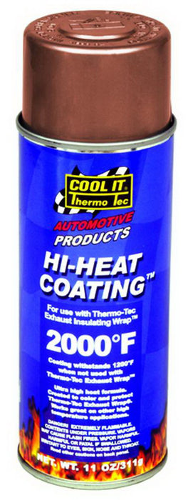 Thermo Tec 12003 Hi Heat Wrap Spray Coating 11oz Copper Thermo Tec - Truck Part Superstore