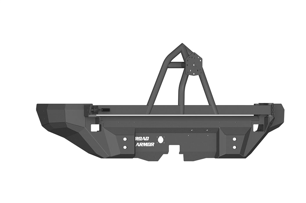 Road Armor 12008B Dakar Non-Winch Rear Bumper; w/Tire Carrier; Titan II; Satin Black; - Truck Part Superstore