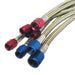 Nitrous Express 12013 6AN (12IN) STAINLESS STEEL BRAIDED HOSE (RED) - Truck Part Superstore